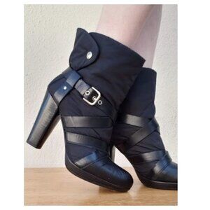 Stuart Weitzman Y2K Nylon WindUp Ankle Boots